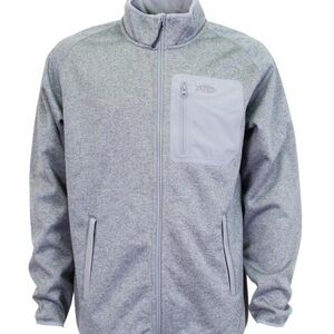 AFTCO HORIZON WEATHERPROOF FLEECE JACKET - GREY HEATHER Size XL